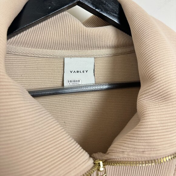 VARLEY Vine Ottoman Half Zip Pullover in Taupe Marl Size XX-Small - Picture 7 of 16